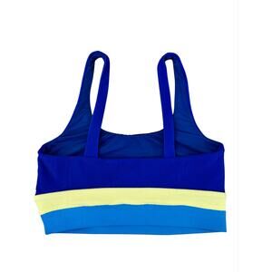 BEACH RIOT Mackenzie Swim Riviera Colorblock Bralette Style Bikini Top I XS
